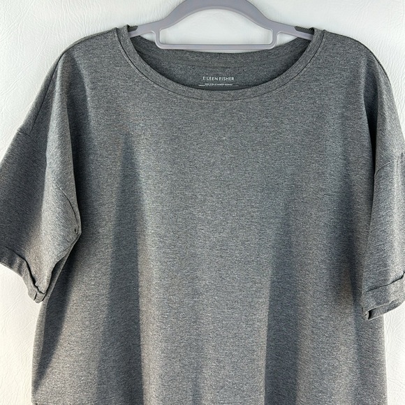 Eileen Fisher Short Sleeve Mini Shift Dress, M - Picture 2 of 9